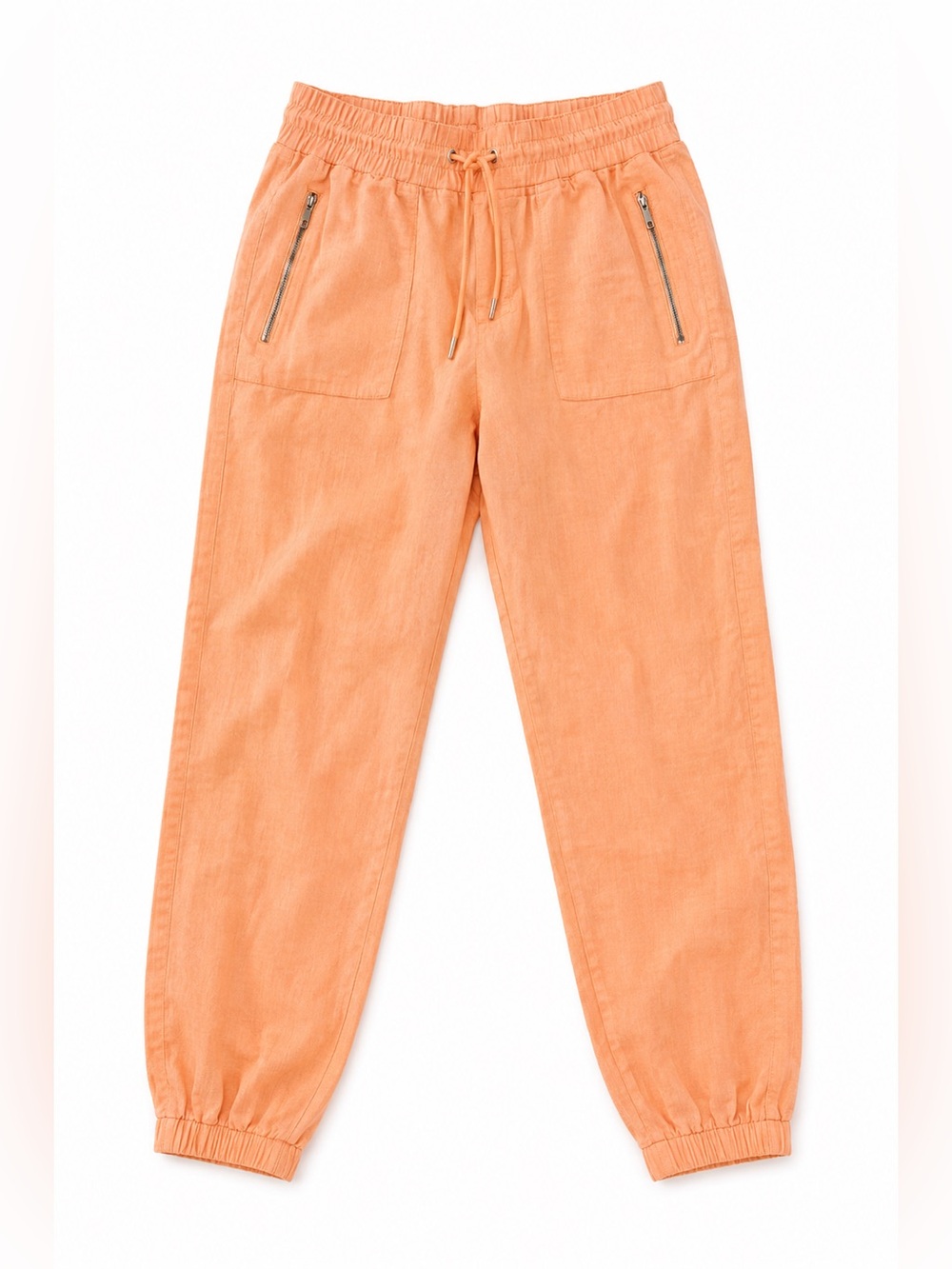 Athleta Cactus Peach 100% linen joggers Size 10 #athleisure #activewear